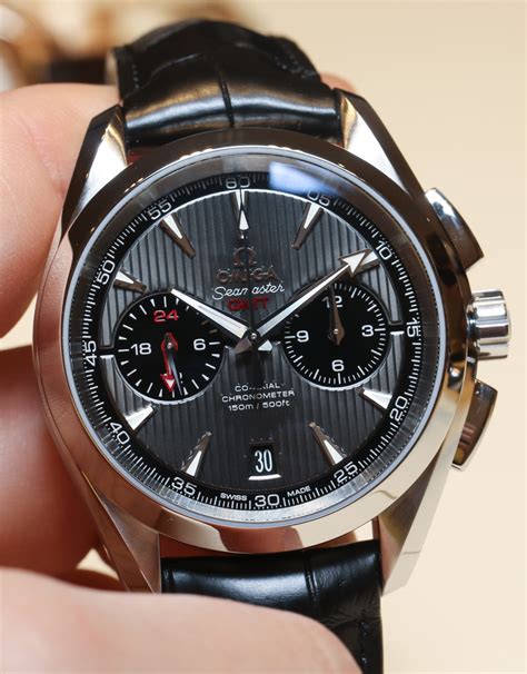 omega aqua terra chronograph gmt.